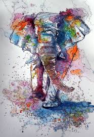 Pin By Diane Johnson On Animals Elephant Painting Animal Paintings Abstract Elephant