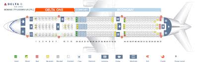 seat map boeing 777 200 delta airlines best seats in plane