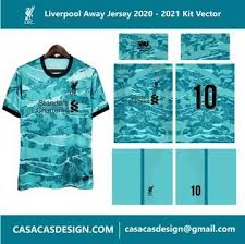 Beli jersey liverpool online berkualitas dengan harga murah terbaru 2020 di tokopedia! Liverpool Away Jersey 2020 2021 Kit Vector Liverpool Kit Liverpool Jersey