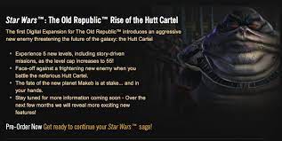 Im really confused as to why my quest rewards are sometimes locked behind rise of the hutt cartel (im a ftp) as i am only doing the level 30 to 40 class story. Swtor Rise Of The Hutt Cartel Announced