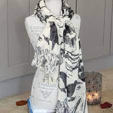 Raven Noir Scarf Olive Cocoa