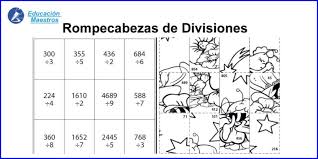 Con estos juegos de matemáticas para primaria ✅, ordenados por curso y tema puedes practicar exactamente el concepto que necesitas de forma divertida. Rompecabezas De Divisiones Pdf Para Imprimir Juegos De Divisiones Rompecabezas Matematicos Division