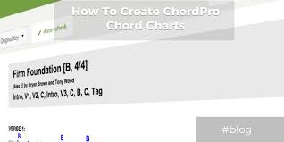 Tutorial How To Create Chordpro Format Chord Charts