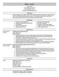 Sample resume for teacher job. Pin By Growing Creative Minds Online On School Teacher Resume Examples Education Resume Teacher Resume