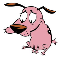 Courage The Cowardly Dog Sitting Cartoon Drawings Cartoon Tattoos 90s Cartoon