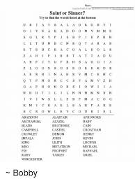 Please help us buy providing your suggestions with the feedback button below. Name Created With Theteacherscorner Net Word Search Maker Saint Or Sinner Try To Find The Words Listed At The Bottom U R I A T S A L A D R U B Y I Y X
