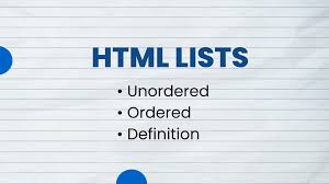HTML Lists – Ordered, Unordered and Definition List || RSNEXTWORLD
