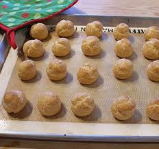 The woman was making pate a choux, which is a pastry dough containing only flour, eggs, butter, and water. Pate A Choux Dough And Filled Cream Puffs Craftybaking Formerly Baking911