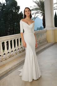 Style 88079 Stretch Mikado Pleated Trumpet Gown Justin Alexander Justin Alexander Wedding Dress Justin Alexander Bridal Wedding Gown Guide