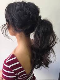 For curly locks, an updo that's only half up is adorable while taming texture. Instagram Purrfectbeautyshop Prom Hairstyles For Long Hair Hair Styles Long Hair Styles