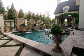 Here are additional swimming pool landscaping ideas: 23 Beautiful Mediterranean Pool Designs