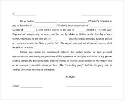 Free 17 Promissory Note Templates In Ms Word Pdf
