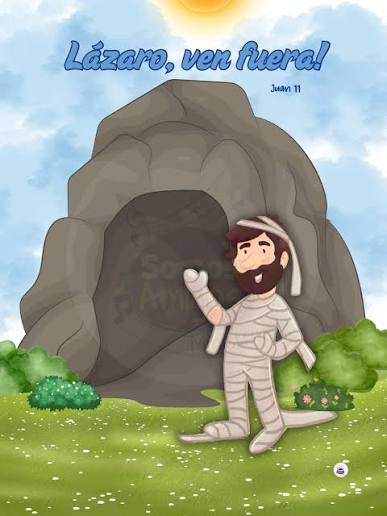 Lázaro, ven fuera! Jesús resucita a Lázaro #somosamigosministry #ministerioinfantil #biblia #niños #aprender #historias #actividadesinfantiles #actividades #cristianas