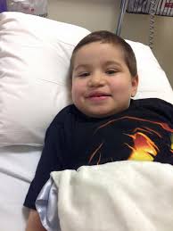 Lumbar Puncture went great today. Jesse was a real tropper as we did it  with him awake. He has been resting most of the day. This little bag is  Methotrexate and will