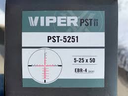 But we realize it has been a while since we have tested one of their higher end scopes. Vortex Viper Pst Gen Ii 5 25x50 W Illuminated Ebr 4 Reticle