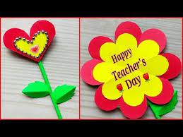 Handmade teacher's day greeting card ideas for children. Teacher S Day Gift Ideas Easy Handmade Diy Teachers Day Greeting Card Very Easy Youtube