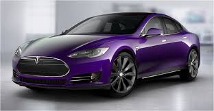 Purple Tesla Yeah Omg I Think I Just Died And Went To Car Heaven Future Electric Cars Tesla Car Tesla