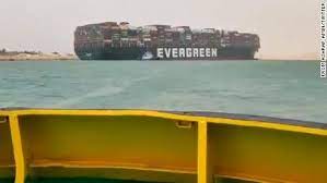 The ship, dubbed the ever given, is a panamanian ship that was on its way to china when it got stuck in the waterway. Q6vcbqsmhoazlm