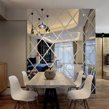 Mirrors are viewed as having the property of reflecting (and effectively multiplying) things in your home. Acrylic Mirror Sticker Wall Decor 3d Wall Stickers Home Dining Room Decoration Self Adhesive Diamond Mirror Sticker Custom Size Wall Stickers Aliexpress
