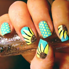 Red acrylic nails will attract much attention to your manicure and hands. Nails Sunflowers Think Happy Thoughts Where Evil Thoughts