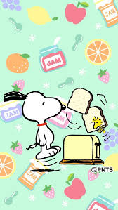 Start The Day Right With A Good Breakfast In 2020 Snoopy Wallpaper Snoopy Pictures Snoopy Images