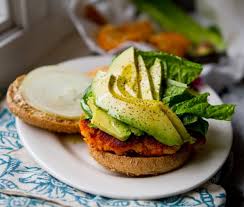 Easy Sweet Potato Veggie Burgers With Avocado Healthyhappylife Com Recipe Sweet Potato Burgers Sweet Potato Veggie Burger Veggie Burgers Recipe