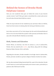 Brooke Monk Sexy Ass Photos