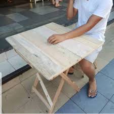 Shop wood, metal, glass and marble tables in circular, oval and rectangular silhouettes. Wooden Folding Table And Chairs Shopee Philippines