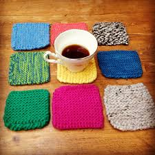Drink coasters.search instead for knitted drink coasters. Stewey S Knitted Coasters Handarbeid Strikking Strikk