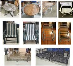 Hardscaping 101 how to care for metal patio furniture gardenista. Refinishing Outdoor Wood Furniture Furniture Medic