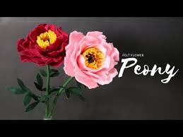 Berikut adalah cara membuat bunga mawar dari kain flanel. Felt Flower Peony Cara Membuat Bunga Peony Dari Kain Flanel Youtube Felt Flowers Felt Flower Tutorial Felt Flowers Patterns