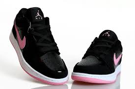 Pink Black White Jordan 1 Low Cheap Womens Air Jordan 1 I Retro Low Black Pink Sale Black Nike Shoes Air Jordans Womens Black Nikes