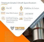 Titanium Grade 2 Shaft | Cp Gr 2 Ti Crank and Rotor Shaft ...