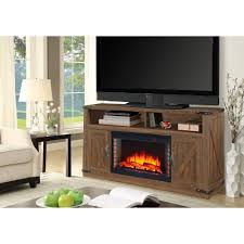 Tv & media stands, mantel packages. Muskoka Aberfoyle 48 In Freestanding Electric Fireplace Tv Stand In Rustic Brown 234 05 200 Kit The Home Depot