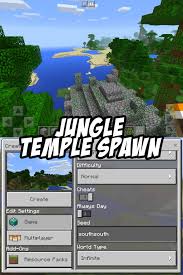 Right by the spawn is a village, a mesa, swampland, and jungle. Try The Seed Southsouth For A Jungle Temple At The Game Spawn Point Minecraft Houses Blueprints Jungle Temple Easy Minecraft Houses