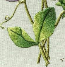 Thread Painting And Silk Shading Embroidery Techniques And Projects Hand Embroidery Leave Shading Long And Short Stitch Bordado Livre Pontos Bordados A Mao Bordados Finos