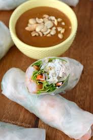 Vietnamese Spring Rolls With Peanut Sauce Recipe Vietnamese Spring Rolls Chicken Spring Rolls Spring Rolls