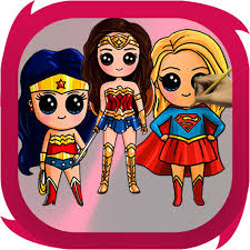 Wonder woman cartoon character illustration diana prince. About How To Draw Cute Super Girls Google Play Version Apptopia