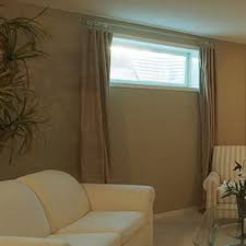 It's designed to fit around basement windows, providing a space. Tips To Refresh An Outdated Basement Half Price Drapes