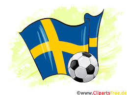 Svenska fotbollförbundets officiella kanal på youtube! Sveriges Fotboll Med Flaggan I Bakgrundsklippkonstillustration