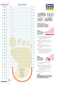 shoes sox measure and fit with foot width chart24411