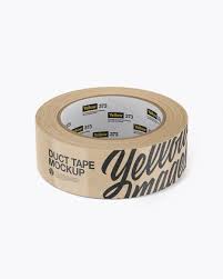 Kraft Duct Tape Mockup High Angle Shot In Stationery Mockups On Yellow Images Object Mockups Mockup Free Psd Mockup Psd Mockup