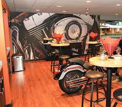 They're the perfect solution to the room with no view. Custom Wall Mural We Printed For The Harley Davidson Suite At The Bmo Harris Bradley Center Www Olympusgrp Com Custom Wall Murals Harley Davidson Wall Murals