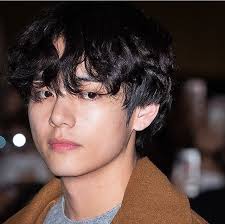 Taehyung 191122 Bts V Black Hair Curly Hair Styles V Hair