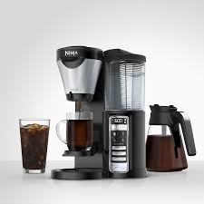 Ninja coffee bar is an amazing coffee maker that allows you to create espresso shots as well as the creamy lattes and cappuccinos with its frothing wand. Ninja Coffee Bar 8 Cup Black Programmable Coffee Maker In The Coffee Makers Department At Lowes Com