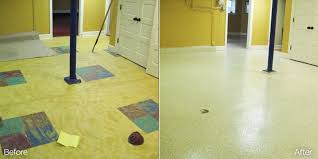 Apparently Epoxy Can Go Over The Linoleum Vinyl Whatever In The Storage Room For More Epoxy Basement Flooring Basement Flooring Options Epoxy Floor Basement