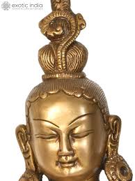 10" Seated Green Tara, Her Towering Crown In Sharp Contrast To Her Dangling  Karnaphool In Brass