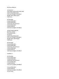 Lirik lagu malaysia bersih harapan semua moga kita berjaya bagai negara yang kekal merdeka. Lirik Lagu Sayangi Malaysia