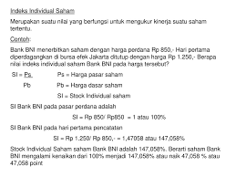 Check spelling or type a new query. Indeks Harga Saham Individual Indeks Harga Saham Gabungan Ppt Download