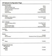 Hp Officejet Pro 8600 N911 Officejet 6600 H711 And Officejet 6700 Premium H711 E All In One Printer Series Printing A Network Configuration Page Hp Customer Support